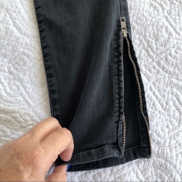 CLOSED Black Moto Skinny Jeans Made In Italy - Picture 10 of 10